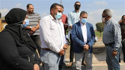 محافظ المنوفية يتفقد مشروعات الرصف والسوق النموذجي في سرس الليان ومنوف
