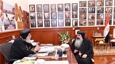 البابا تواضروس يجري عدة لقاءات رعوية بالمقر البابوي