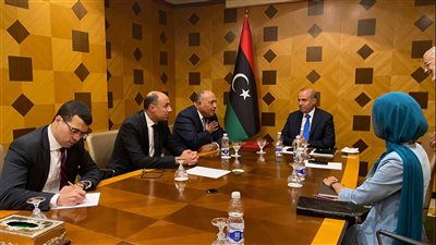 شكري يبحث مع نائبي رئيس المجلس الرئاسي الليبي تثبيت ركائز الاستقرار في البلاد | صور 
