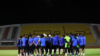 تدريب قوي للمصري قبل مواجهة الموارد الأوغندي في الكونفدرالية| صور 