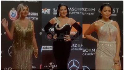 سمية الخشاب وبوسي شلبي أول الحاضرين بحفل ختام مهرجان الجونة | صور