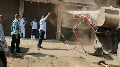 إزالة 56 حالة إشغال وإعلانات بحملة مكبرة بشبين القناطر قليوبية