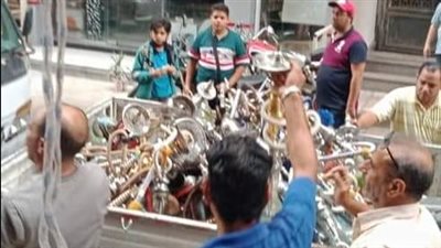 مصادرة 300 شيشة وإزالة 220 إشغال طريق في البحيرة │ صور