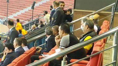 جهاز منتخب مصر يحضر مباراة فيوتشر وفاركو باستاد السلام