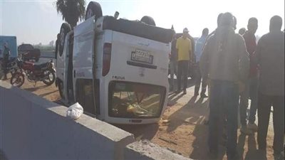 إصابة 6 أشخاص في حادث سير بالمنيا