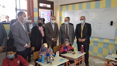 محافظ كفر الشيخ يتفقد المدرسة اليابانية في بيلا | صور