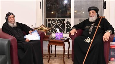 البابا تواضروس الثاني يجري عدة لقاءات رعوية في المقر البابوي