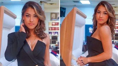 نيتي حسنة ولم أقصد شيئًا.. عارضة أزياء أمريكية تعقد سيشن تصوير بجانب نعش أبيها 
