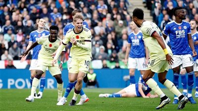 أرسنال يفوز على ليستر سيتي بثنائية في الدوري الإنجليزي 