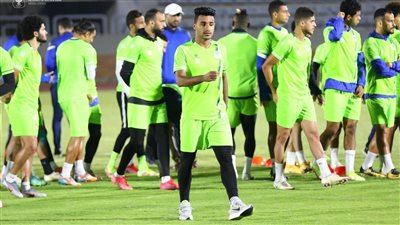 المصري يستعد لمواجهة سموحة في الدوري بكامل لاعبيه | صور