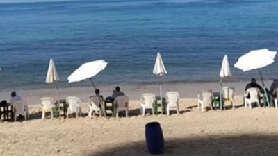 شواطئ الإسكندرية خالية من المواطنين بسبب الأمطار وحالة الطقس