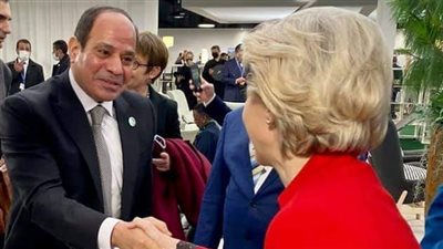 السيسي يلتقي رئيس المفوضية الأوروبية على هامش قمة المناخ