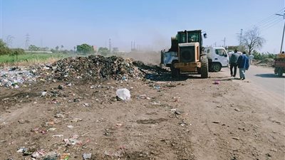 رفع 120 طن مخلفات من منطقة العسكرية طريق المنصورية 