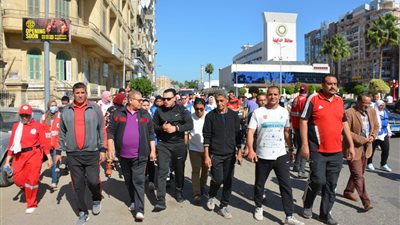 بمشاركة 200 شاب.. نائب محافظ الدقهلية يشارك في ماراثون للجري