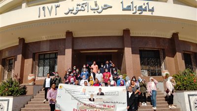 طلاب جامعة المنيا ينظمون زيارة ميدانية لـ بانوراما أكتوبر