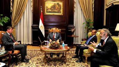 سفير بلجيكا بالقاهرة لـ رئيس الشيوخ: دور مصر كبير في دعم واستقرار المنطقة