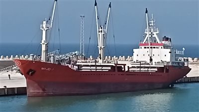 تفريغ 2415 طن حديد و1900 سيارة وشحن 5200 طن صودا كاوية بميناء غرب بورسعيد