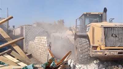 إزالة 29 حالة تعدٍ على أراضي الدولة بالمنيا ضمن الموجة الـ18