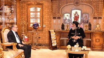 البابا تواضروس الثاني يستقبل سفير مصر الجديد في روسيا