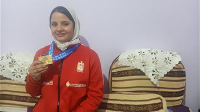 بطلة البحر المتوسط للمصارعة بالقليوبية: أشكر السيسي لدعمه الدائم للرياضة وسأكمل مسيرتي الرياضية | صور وفيديو 