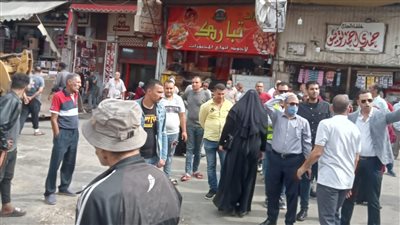 حملة مكبرة لإزالة الإشغالات والتعديات بمحيط سوق العصر ببورسعيد | صور 