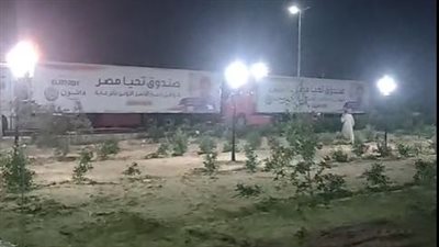 لمساعدة 3000 أسرة.. وصول قافلة صندوق تحيا مصر إلى الواحات البحرية 