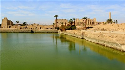 منسوبها لا يقل طوال السنة.. مدير معابد الكرنك يكشف سر البحيرة المقدسة
