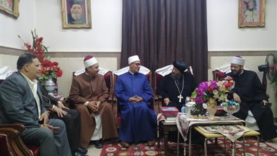 أمين البحوث الإسلامية خلال لقاء الأنبا لوكاس بأسيوط: نسعى لنشر التسامح بين أبناء الوطن الواحد