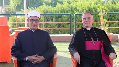 أمين البحوث الإسلامية يلتقي سفير الفاتيكان بمصر ويناقشان وثيقة الأخوة الإنسانية 