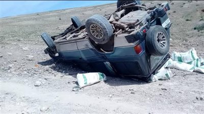 إصابة 6 أشخاص في حادث سير بالمنيا