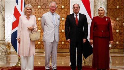 الرئيس السيسي يستقبل ولي عهد بريطانيا في قصر الاتحادية 