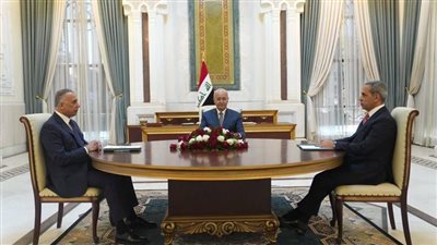 برهوم يجتمع بالكاظمي ورئيس القضاء الأعلى لبحث التطورات السياسية بالعراق
