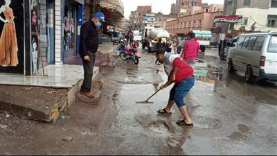 جهود مستمرة لرفع آثار الأمطار في محافظة المنوفية| صور 