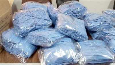 ضبط 7000 كمامة غير مطابقة للمواصفات بإحدى محال الجملة ببورسعيد