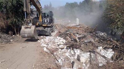 ضمن الموجة 18.. إزالة 52 حالة تعدٍ على أملاك الدولة بالمنيا