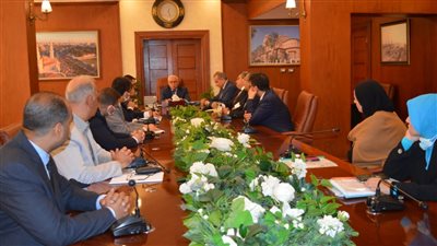 محافظ بورسعيد يستقبل مدير صندوق التنمية الحضرية