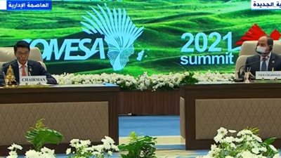 السيسي يبحث مع رئيس مدغشقر جدول أعمال قمة الكوميسا