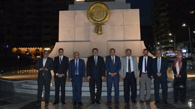 الغضبان: ساحة مصر واجهة سياحية وعمل فني مميز يليق بتاريخ المحافظة | صور 