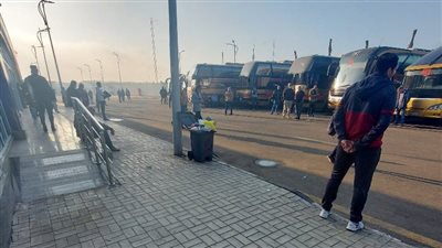 توقف رحلات السفر من بورسعيد لـ المحافظات بسبب الشبورة الكثيفة | صور