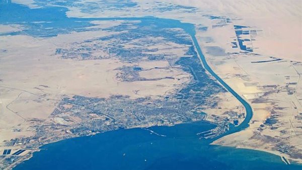 صورة جوية لقناة السويس