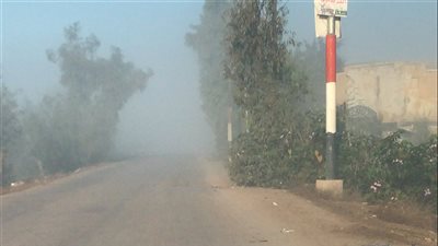 شبورة مائية على طرق محافظة كفر الشيخ.. والمرور يحذر السائقين