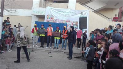 مبادرة حياة كريمة ترسم البسمة على وجوه أطفال مدرسة حميدة سليمان بالفيوم