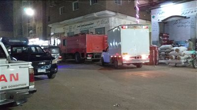 السيطرة على حريق اندلع بمنطقة القيسارية بطهطا شمال سوهاج