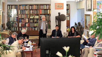 لجنة تحكيم مسابقة فاروق حسني تبدأ فرز الأعمال المقدمة لجائزة الرسم │ صور