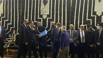  أحمد مرتضى منصور يحضر عزاء جلال إبراهيم في الزمالك |صور