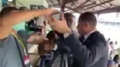 الاعتداء على بعثة المصري البورسعيدي في نيجيريا | فيديو 