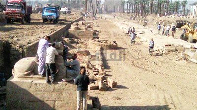 ثورة في الترميم وإعادة الإحياء.. شاهد طريق الكباش قبل تطويره وافتتاحه | صور 