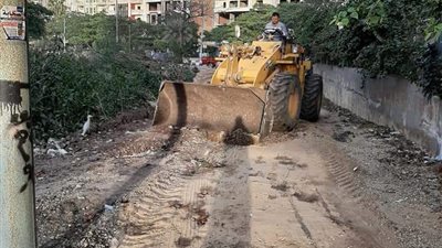 ‎حملة مكبرة لإعادة فتح شارع مغلق منذ سنوات بنطاق حي غرب المنصورة | صور