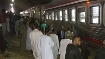 مصرع مُسن صدمه قطار ببني سويف