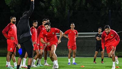 منتخب المغرب يختتم تدريباته استعدادًا لمواجهة الأردن بكأس العرب